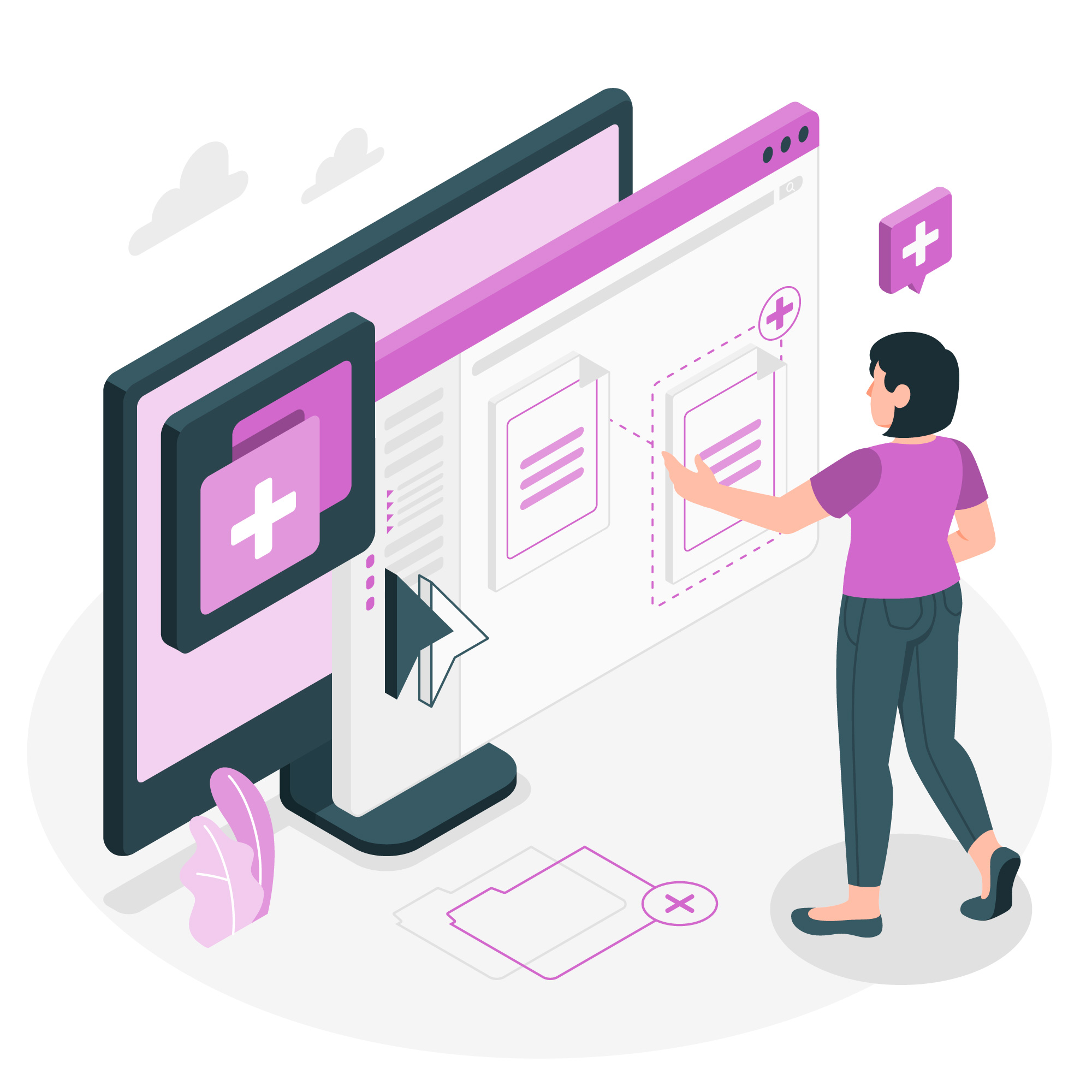 Healthcare team utilizing modern digital health technology